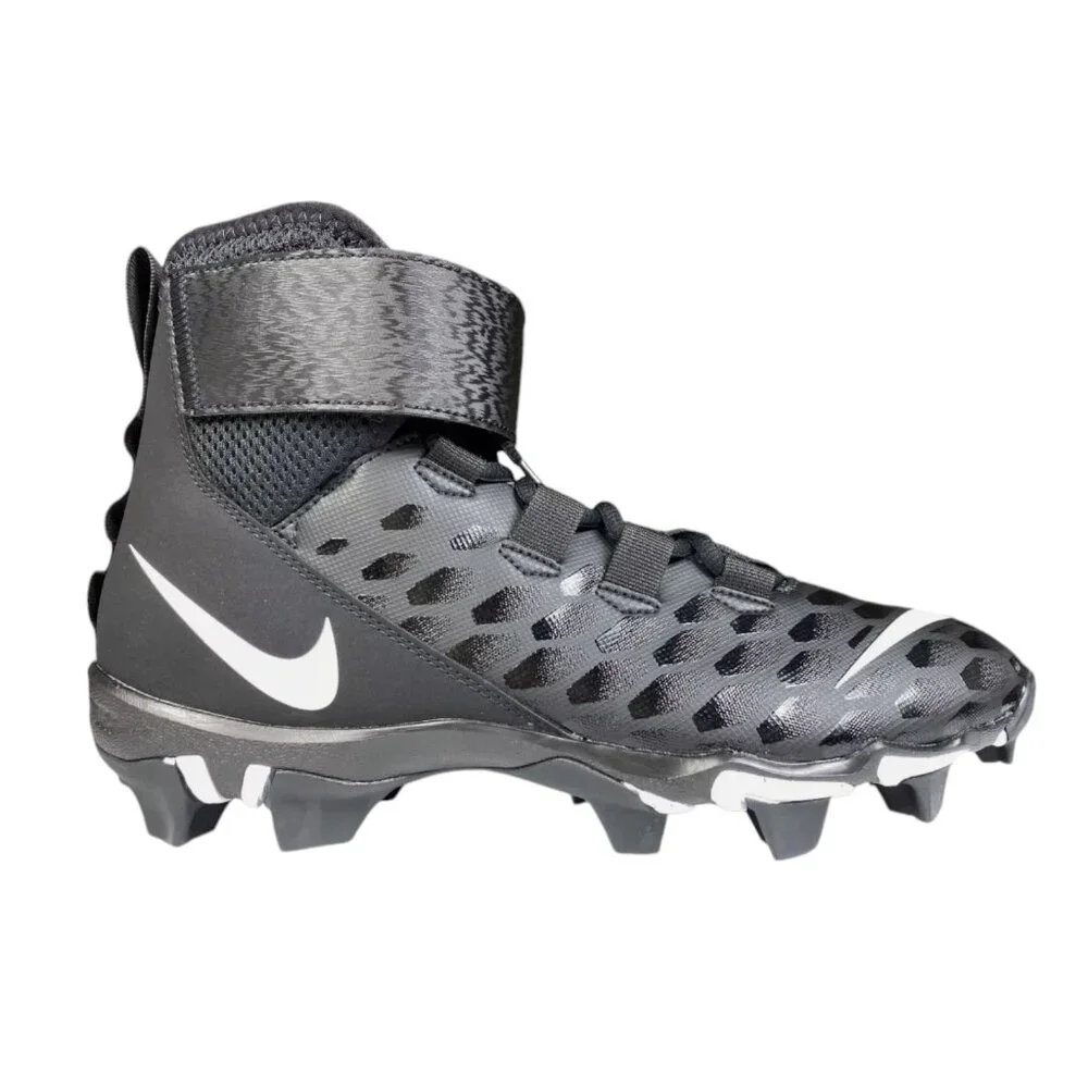 Nike Force Savage Shark 2 Football Cleats AQ7722-001‎ Black/White Size 10 NEW - Picture 2 of 10